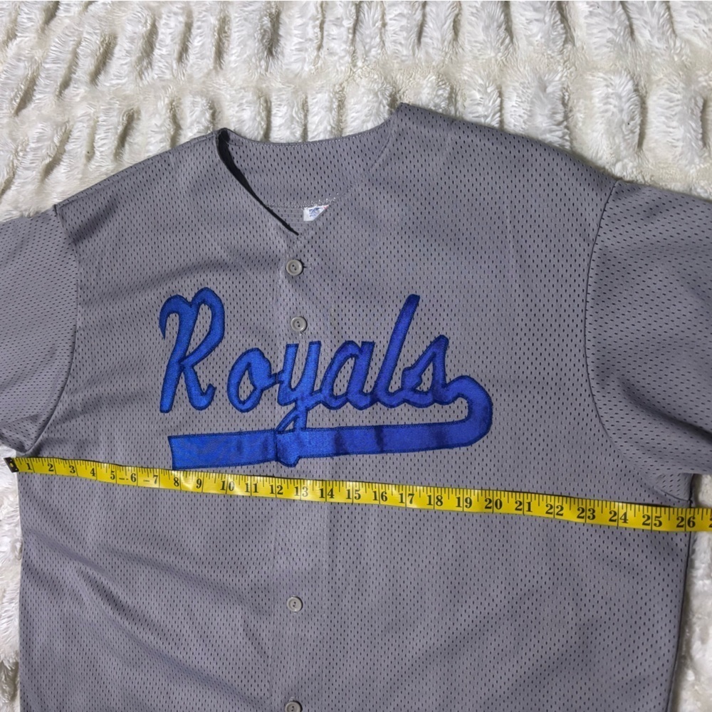MAJESTIC Men’s Kansas City Royals Gray Jersey - Picture 11 of 11